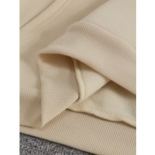Sweet Cotton Baskılı Kapüşonlu Cepli Pamuklu Sweatshirt