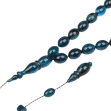 Burhan Sağlam Arpa Kesim 11X8 mm Sıkma Kehribar Sistem Püsküllü Tesbih