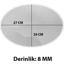 Tahtakale Toptancı Epoksi Oval Söz ve Nişan Tepsisi Kalıbı 27X20 cm