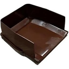 Linka İnşaat Çatı Yağmur Oluğu Kör Kapak Pvc Kahverengi
