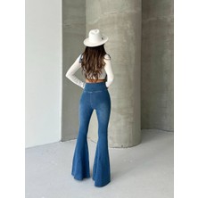 Aida Fashion Isponyol Paca Denim Tayt