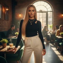 SHC4200 Düz Front Lace Gerçek Tül Peruk / Altın Karamel / 60/65CM