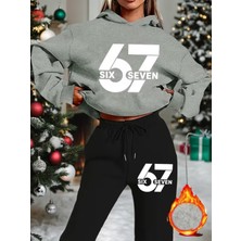 Sweet Cotton Unisex Erkek/kadın Renkli Özel Baskılı Pamuklu Oversize Kapüşonlu Sweatshirt