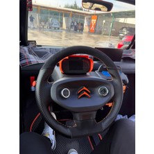 Stilix Garage Citroën Ami Araca Özel Dikmeli Direksiyon Kılıfı Isteğe Özel Sipariş Yapmıyorum