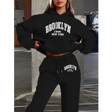 Sweet Cotton Unisex Broklyn Baskılı Eşofman