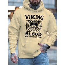 Sweet Cotton Unisex Oversize Geniş Kesim Pamuklu Yumuşak Dokulu Içi Polarlı Baskılı Kapüşonlu Sweatshirt