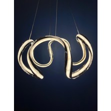 Lunox Helix Aura Spiral Halka LED Sarkıt Modern Tasarım Avize