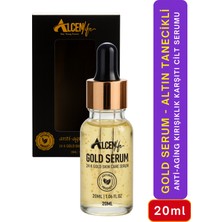 Alcenlife Altın Tanecikli Gold Serum 20 ml Antiaging Cilt Kırışıklık Karşıtı Sıkılaştırıcı Nemlendirici Hediye