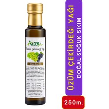 Üzüm Çekirdeği Yağı 250 ml Soğuk Sıkım Saf Organik Cilt Bakımı Saç Onarımı Antioksidan Besleyici