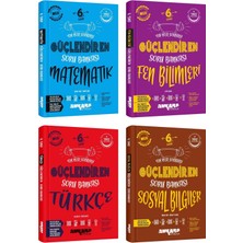 Ankara 2025 6. Sınıf Matematik + Fen Bilgisi + Türkçe + Sosyal Bilgiler Güçlendiren Soru Seti 4 Kita