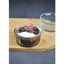 Qualitev 2 Adet Isıya Dayanıklı Cam Sufle Kabı Borline Sufle Kasesi 10X5 cm