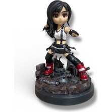 Tifa Chibi Figür – El Yapımı, El Boyaması Özel Fanart | Koleksiyonluk Dekor