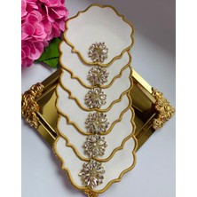 Elçiçek Homedecor Sunum Peçete,kokteyl Peçete,kahve Yanı Sunum Peçete 6 Adet