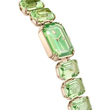 Swarovski 5729842 Watch, Octagon Cut Bracelet, Green, Champagne Gold-Tone Finish