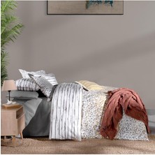 Sarev Persian Gri Tek Kişilik %100 Pamuk Nevresim Takımı Gri Standart