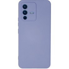 V23 5g Kılıf Nano Içi Kadife Silikon - Lila