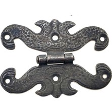 Starseven Antika Tarz Dekoratif Pirinç Menteşe - 63X45 Mm, Oksit