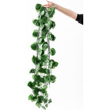 Güleç Yapay Çiçek Yapay Zincir Sarmaşık Yuvarlak Yaprak 12LI