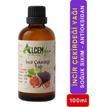 Incir Çekirdeği Yağı 100 ml Doğal Soğuk Sıkım Antioksidan Cilt Saç Bakım Besleyici Saf Organik
