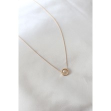 cleovibe Gold Renk Minimal Kalp Figür Kadın Kolye