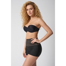 Boubon Co Siyah Kadın Yüksek Bel Göbek ve Karın Sıkılaştıran Korse Boxer