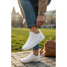 Enoch Erkek/unisex Beyaz Yürüyüş ve Fitness Ayakkabısı - Hafif Taban Spor Sneaker