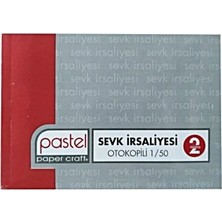 Pastel Otokopili Küçük Boy  10X14 cm A6 2 Nüsha 1/50 12 Adet