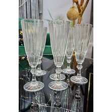 Gülümseten Avm 6 Lı Ayaklı Kahve Yanı Meşrubat Bardağı | Kristal Ayaklı Cam Bardak - Şeffaf- Tek Ebat