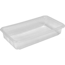 abnturk 500GR’LIK 100 Adet 20X10CM Dikdörtgen Gıdaya Uygun Yemek Kabı Pilav Tabağı