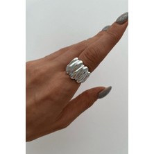 Leo'Stone Yeni Sezon Twist Luxe Tasarım Ayarlanabilir Kadın Yüzük Gümüş