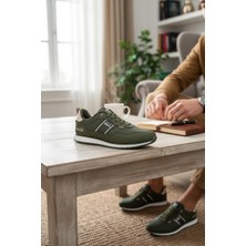 Enoch Erkek Deri Görünümlü Retro Spor Ayakkabı - Günlük Klasik Sneaker