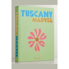 Lozra Home 257 Tuscany Marvel Dekoratif Kitap Kutusu Mukavva Malzemeden Çok Renkli Tasarım 27x18x4,7 cm
