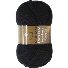 Nako Süperlambs Special (5ADET) 217 Siyah Renk El Örgü Ipliği