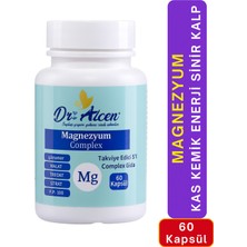 Magnezyum Complex Takviye 60 Kapsül Kas Kemik Enerji Sinir Destek Vitamin B6 Mineral