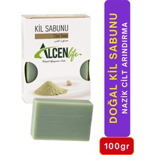 Doğal Beyaz Kil Sabunu 100 gr Nazik Cilt Arındırma Nemlendirme Siyah Nokta Karşıtı Akne Koku Hediye
