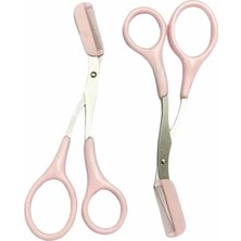 LTG Nova Bfs Kavisli Kaş Düzeltici Seti Kaş Makası ve Kaş Usturası Paslanmaz Çelik Bıçaklı