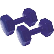 Busso BS-112 5 kg Plastik Dambıl Set Mavi