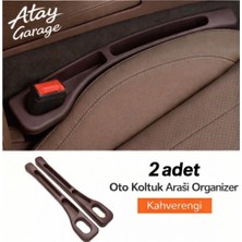 Atay Garage 2 Adet Kahverengi Renk Araba Koltuk Arası Düzenleyici 40-7 Ebatlarında Organizer