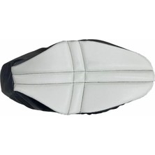 Gogo Honda Forza 250 2018 - 2025 Uyumlu Konfor Hava Destekli Koltuk Kılıfı (Minder) Beyaz