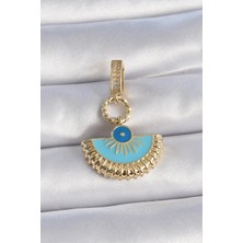 cleovibe Pirinç Gold Renk Nazar Boncuklu Ajda Charm