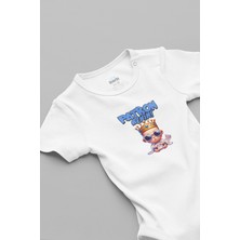 Overoz Patron Benim Baskılı Bebek Body Çıtçıtlı Badi Zıbın Tulum 5944