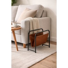Todek Home Terra Dekoratif Metal Dergilik Gazetelik - Deri Detaylı Modern Ofis Salon Düzenleyici