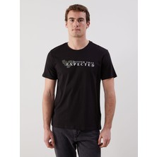 Lc Waikiki Yeni Sezon Bisiklet Yaka Kısa Kollu Baskılı Penye Erkek Tişört