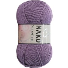 Nako Süper Inci 5 Adet 6684 Açık Mürdüm