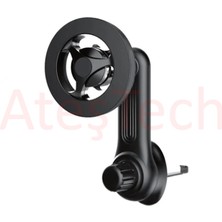 AteşTech Magsafe Özellikli Araç Içi Manyetik Telefon Tutucu  - Araç Klima/kalorifer Bölümüne Uygun