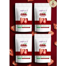 Arovela Arøvela - Jeotermal Kurutma Çilek Kurusu 50 G x 4 Adet / Geothermal Drying Strawberry 50 G x 4 Packs