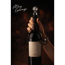 Atay Garage  (2 ADET) Paslanmaz  Şarap Tıpası – Sızdırmaz Silikon Contalı, Vakumlu Şişe Kapatıcı