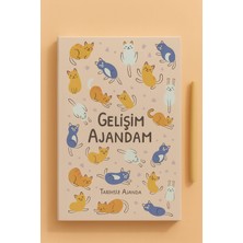 Gelişim Ajandam – Tarihsiz Ajanda, Kedi Desenli Sevimli Kişisel Gelişim Planlayıcı