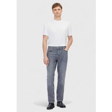 Ramsey Gri Düz Regular Fit Denim %100 Pamuk Pantolon
