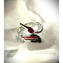 Dükkan Design Siver Style Göldeki Kuğu Ayarlanabilir Yüzük